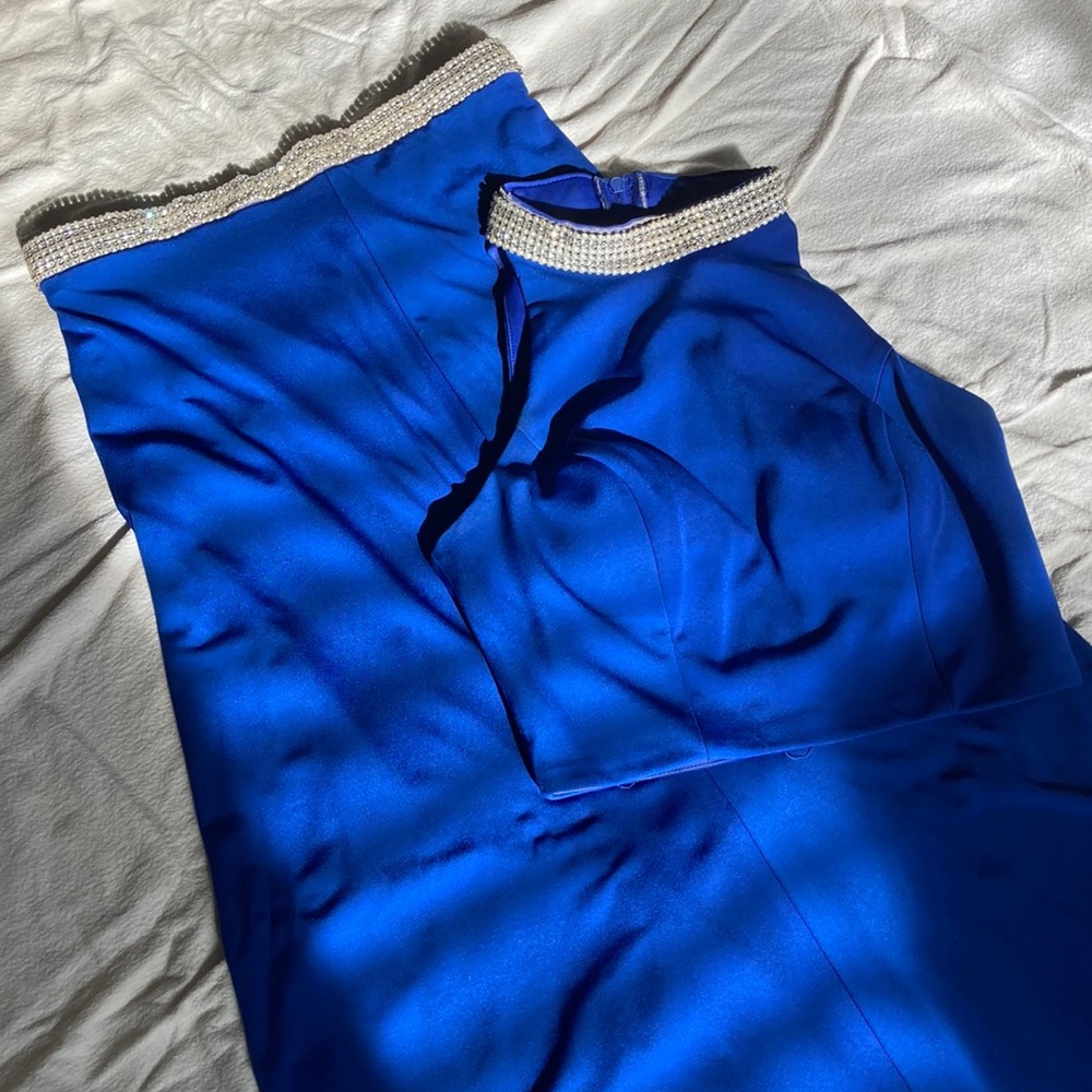 Royal Blue Two Piece Dress